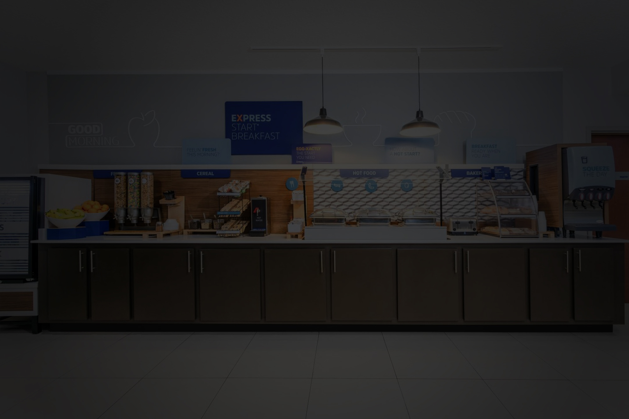 Holiday Inn Express Graphics Installed