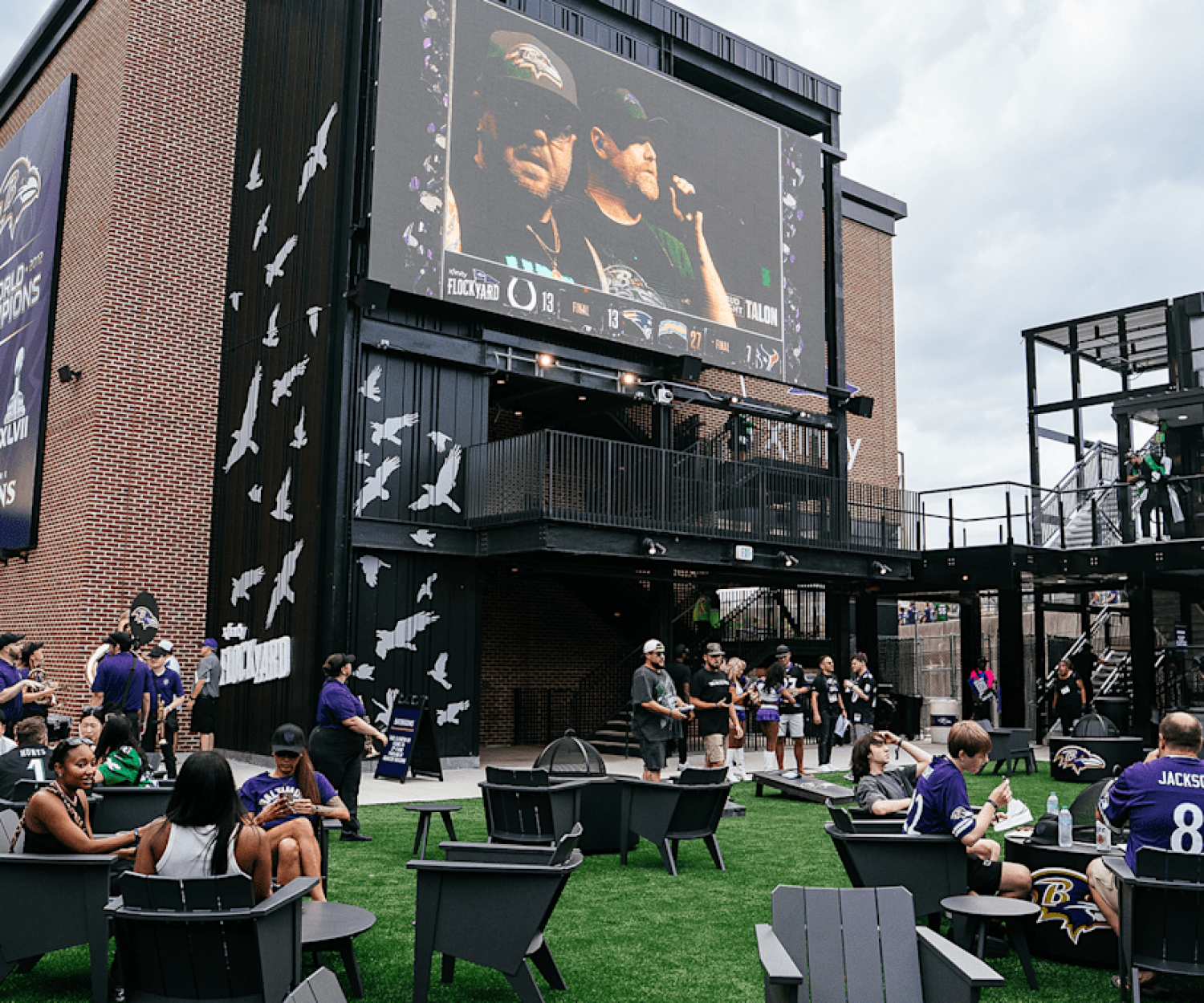 Baltimore Ravens Xfinity FlockYard graphics